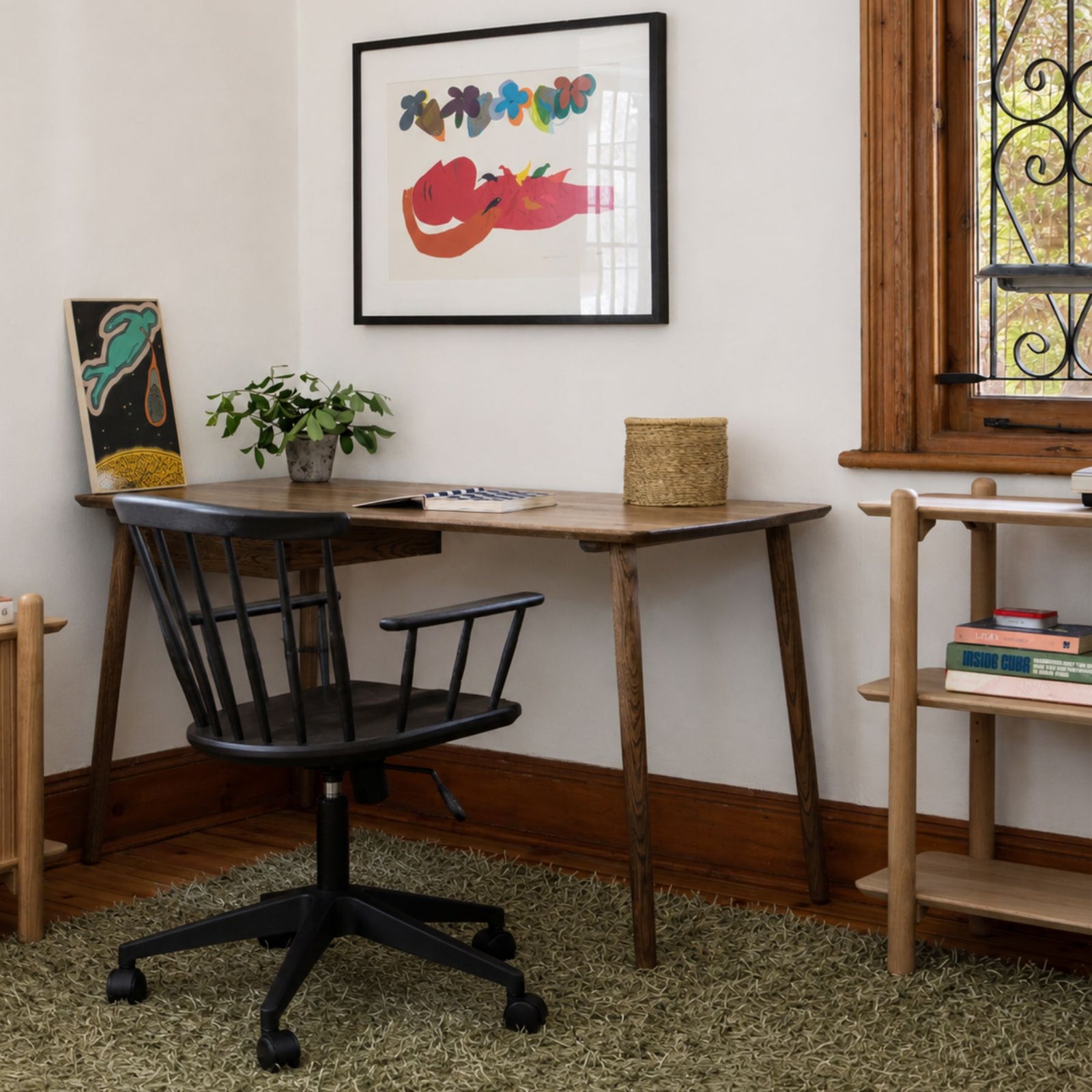 Carver Office Chair - Wooden Chair for Home or Office
