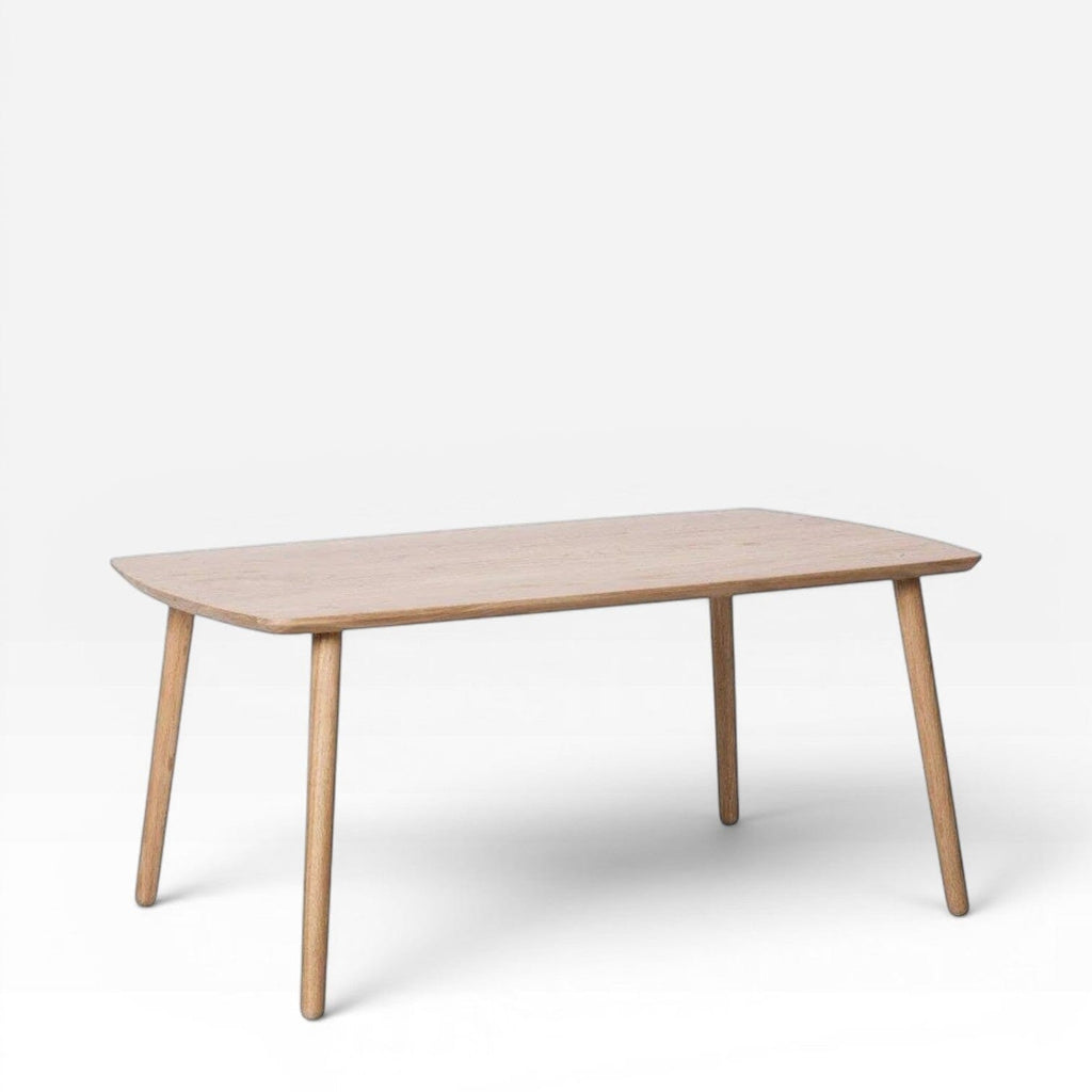 Dining Table with Curved Edges - Durable Design